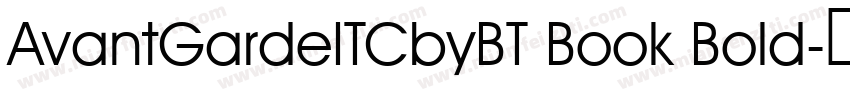 AvantGardeITCbyBT Book Bold字体转换